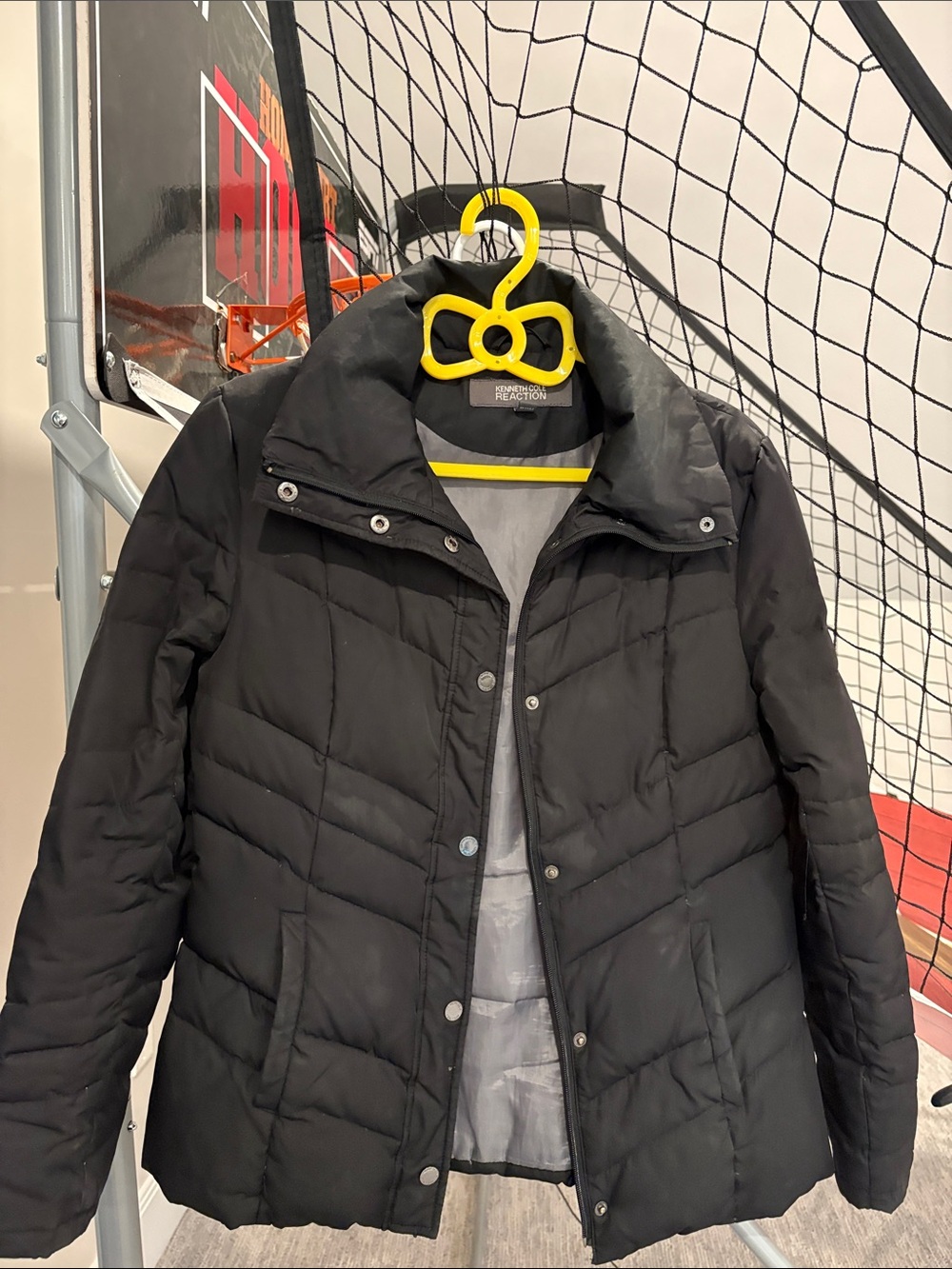 Kenneth Cole Reaction Women's Black Quilted Puffer Coat
